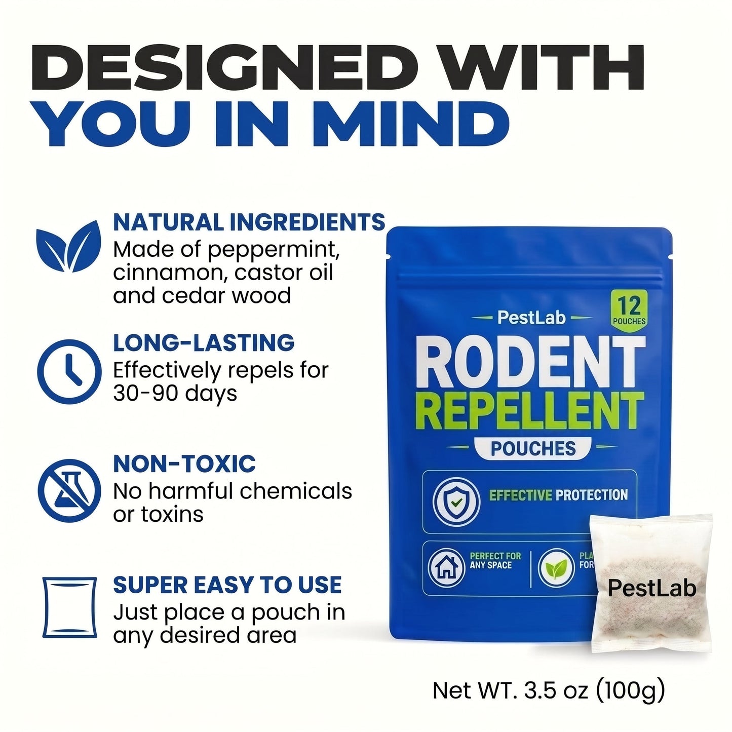 Rodent Repellent Pouches